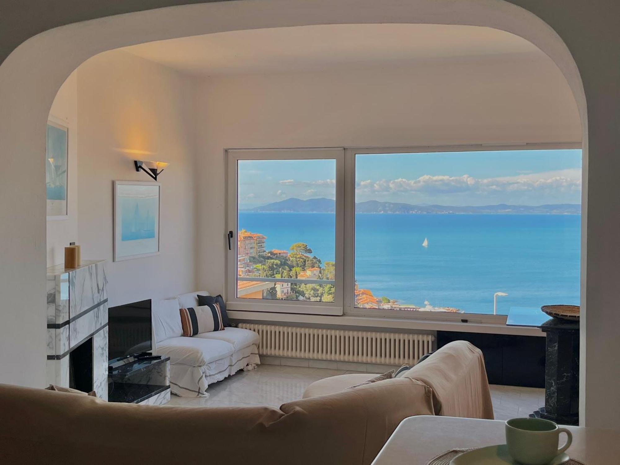 Apartament Porto Santo Stefano Vista Mare + Parcheggio Gratuito Zewnętrze zdjęcie