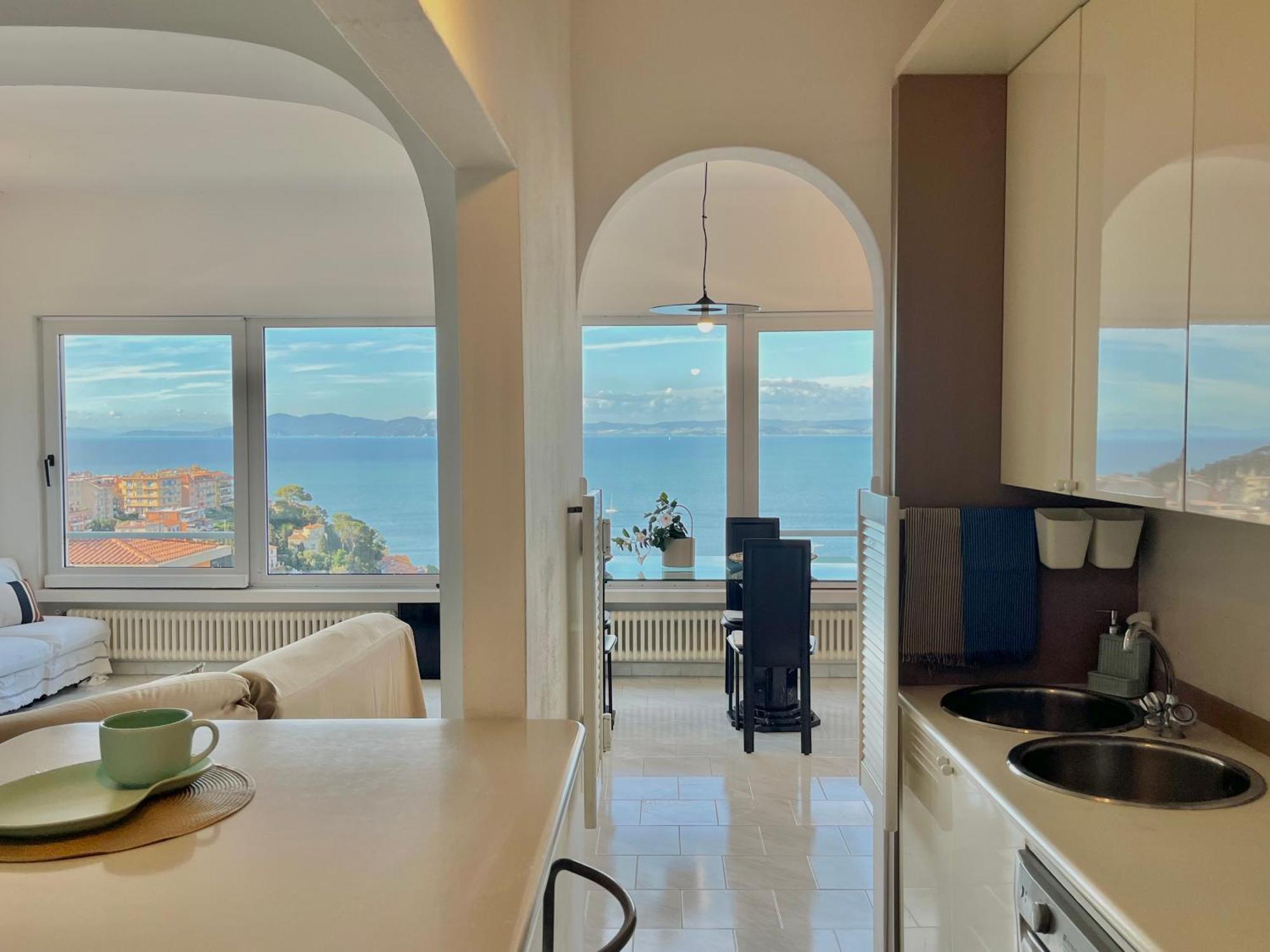 Apartament Porto Santo Stefano Vista Mare + Parcheggio Gratuito Zewnętrze zdjęcie