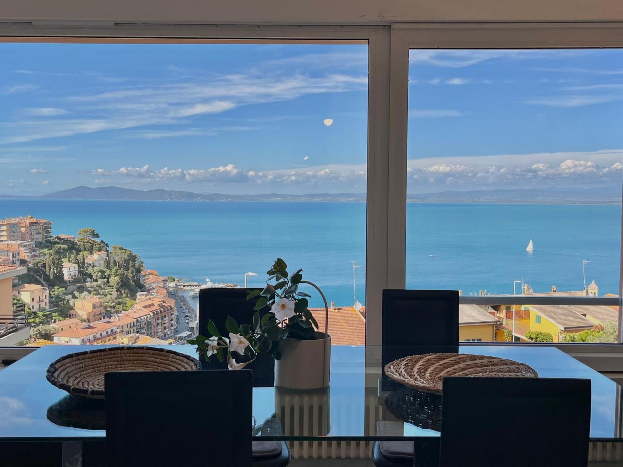 Apartament Porto Santo Stefano Vista Mare + Parcheggio Gratuito Zewnętrze zdjęcie