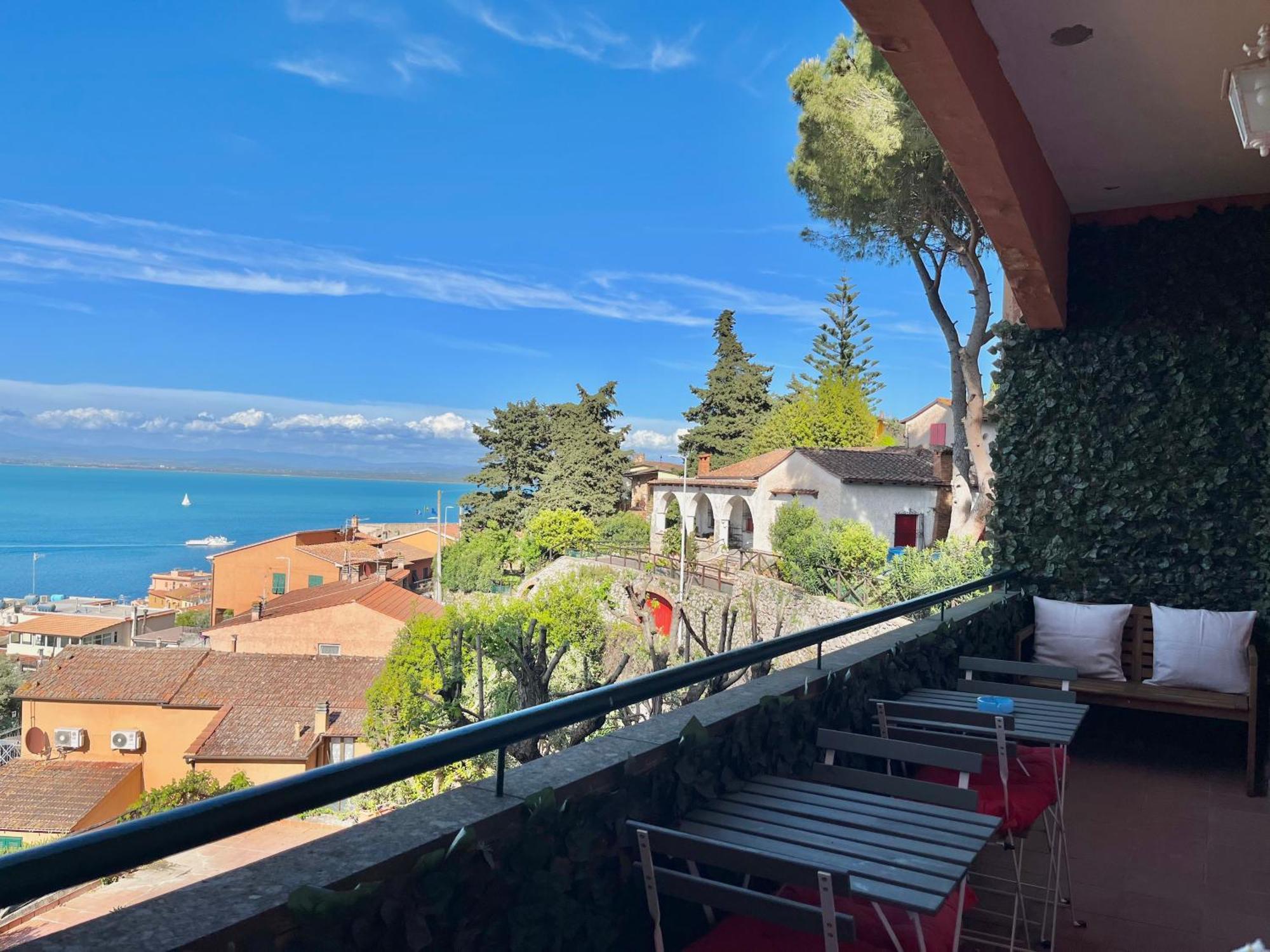 Apartament Porto Santo Stefano Vista Mare + Parcheggio Gratuito Zewnętrze zdjęcie